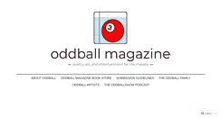Desktop Screenshot of oddballmagazine.com